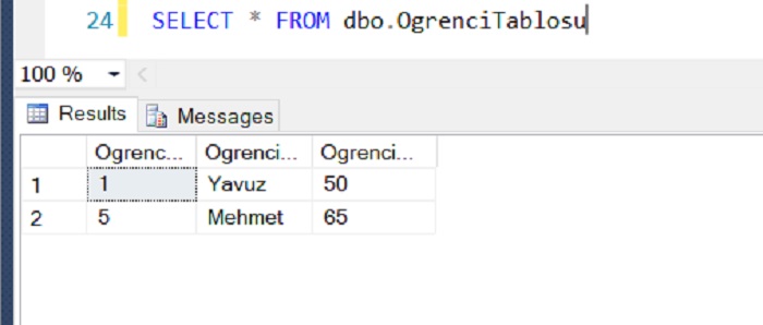 SQL Server'da Cannot Insert Explicit Value for Identity Column in Table 'Tablename' When IDENTITY_INSERT is Set to OFF Hatası