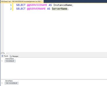 SQL Server’da Instance Name ve Server Name Bilgisini Öğrenmek – SQL ...