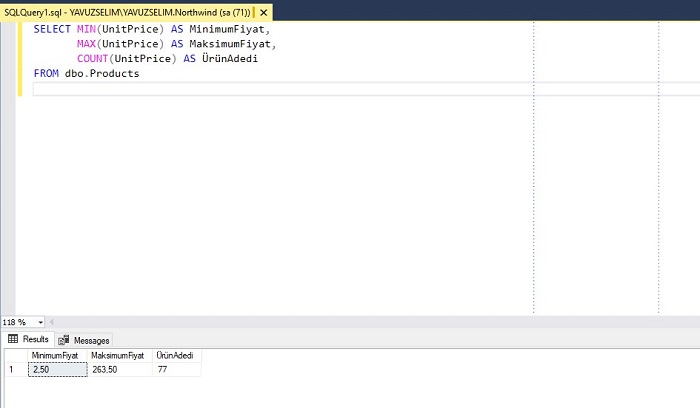SQL Server'da Column is Invalid in the ORDER BY Clause Because It is not Contained in Either an Aggregate Function or the GROUP BY Clause Hatası