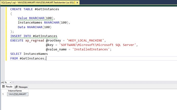 SQL Server’da Instance’leri Listelemek